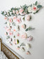Flower Wall Hanging, Boho Baby Shower, Boho Bridal Shower Decor, Girl Nursery Decor Girl, Over the Crib Sign, Floral Wall, Flower Curtain