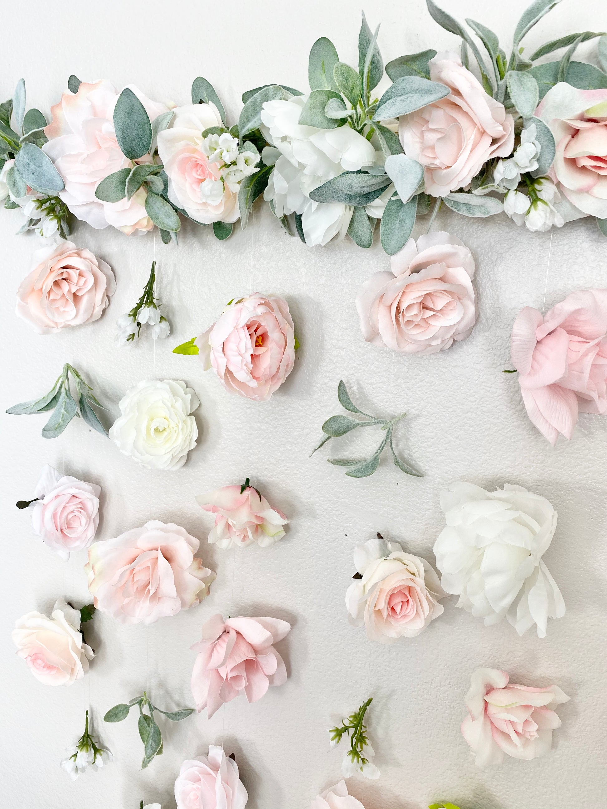 Flower Wall Hanging, Boho Baby Shower, Boho Bridal Shower Decor, Girl Nursery Decor Girl, Over the Crib Sign, Floral Wall, Flower Curtain