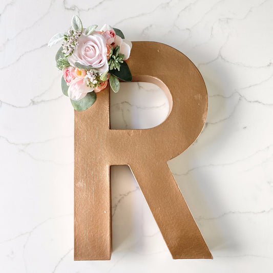 Gold Birthday Table Decor, Girl Birthday Photo Prop, Gold Name Letters, Baby Girl Shower Decor Girl, Name Reveal Letter, Freestanding Letter