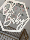 Pregnancy Announcement Photo, Oh Baby Sign, Baby Announcement Prop, Gender Reveal, Maternity Photo, It's a Girl, It's a Boy, Coming Soon