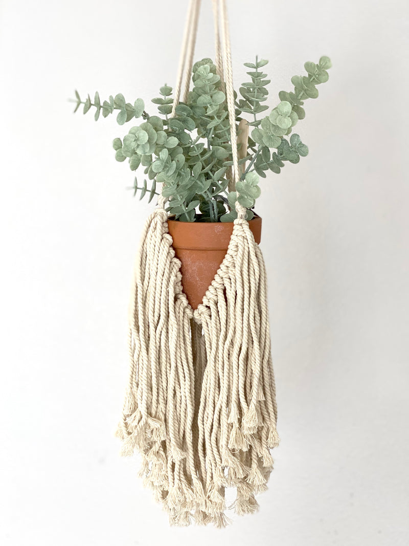 Fringe Macrame Plant Hanger, Macrame Crochet Planter, Boho Plant, Boho Nursery Decor, Boho Office Decor, Boho Planter, Macrame Planter Boho
