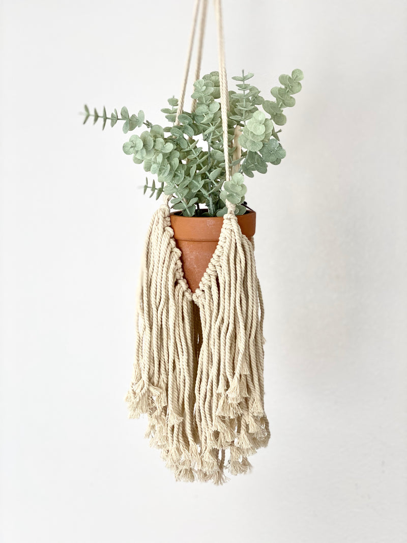 Fringe Macrame Plant Hanger, Macrame Crochet Planter, Boho Plant, Boho Nursery Decor, Boho Office Decor, Boho Planter, Macrame Planter Boho