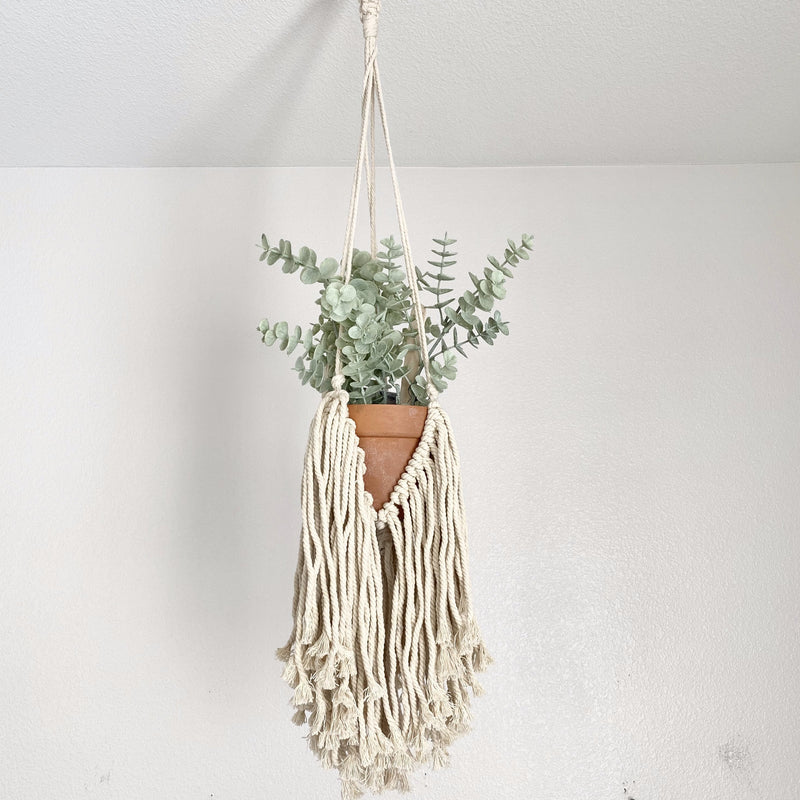 Fringe Macrame Plant Hanger, Macrame Crochet Planter, Boho Plant, Boho Nursery Decor, Boho Office Decor, Boho Planter, Macrame Planter Boho