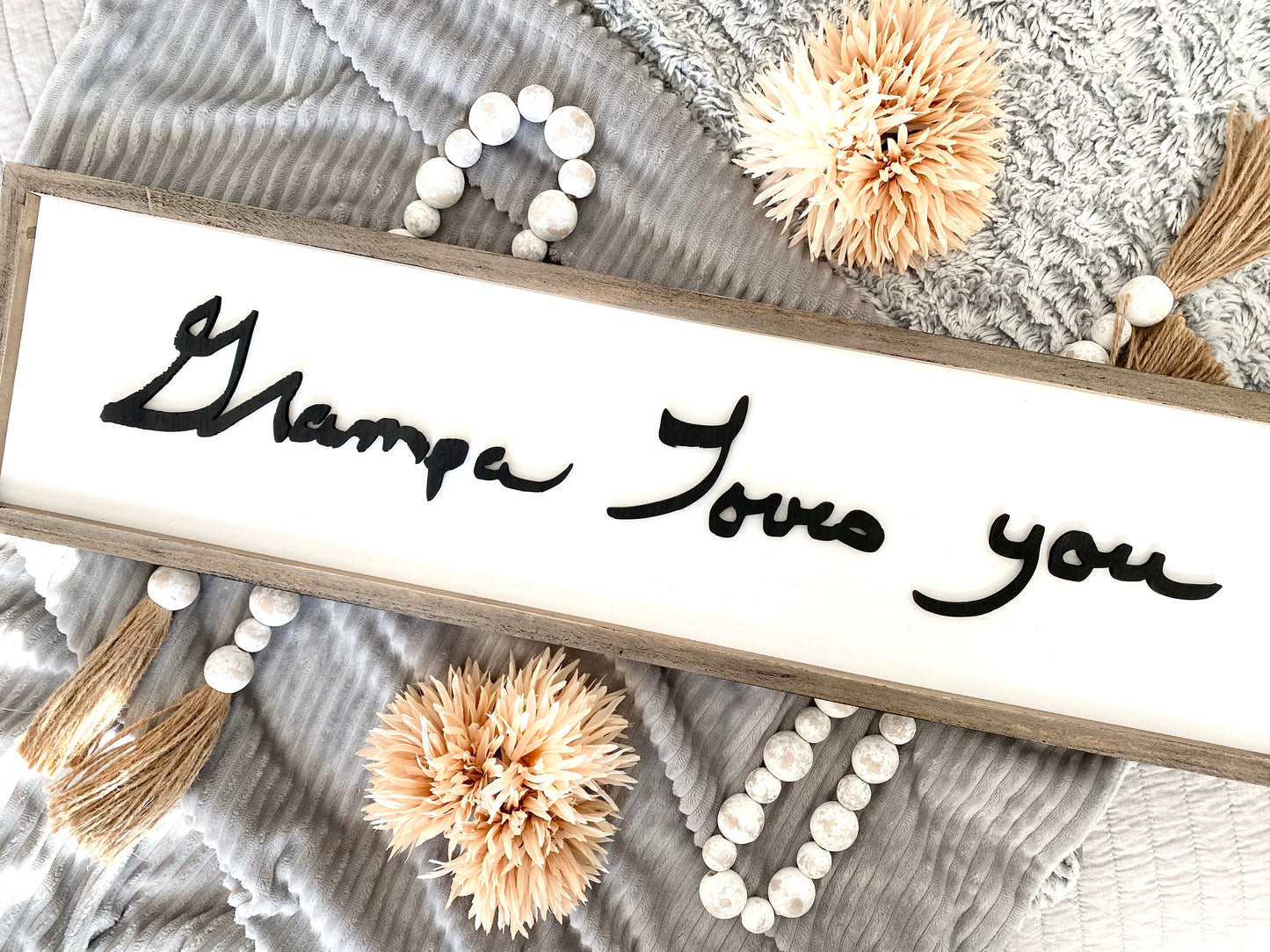 Custom Handwriting Sign, Personalized Wood Sign, Keepsake Gift, Memorial Sign, Memorial Gift, Laser Cut Handwriting Gift, Nursery Decor