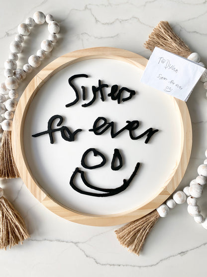 Personalized Handwriting Sign