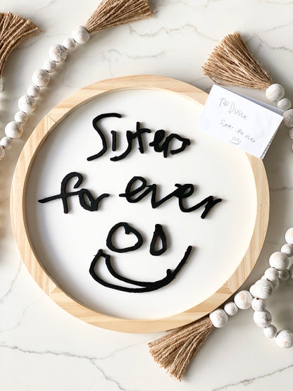 Personalized Handwriting Sign