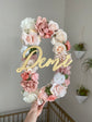 floral letter name sign teen girl room decor birthday number
