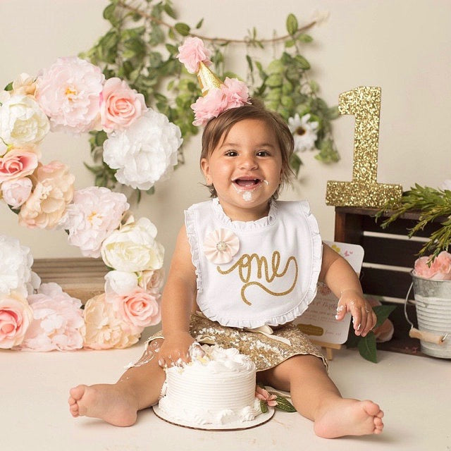 Flower initial prop floral letter personalized baby shower decor