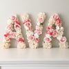 girl name decor nursery name decor girl nursery decor girl floral letter flower letter 