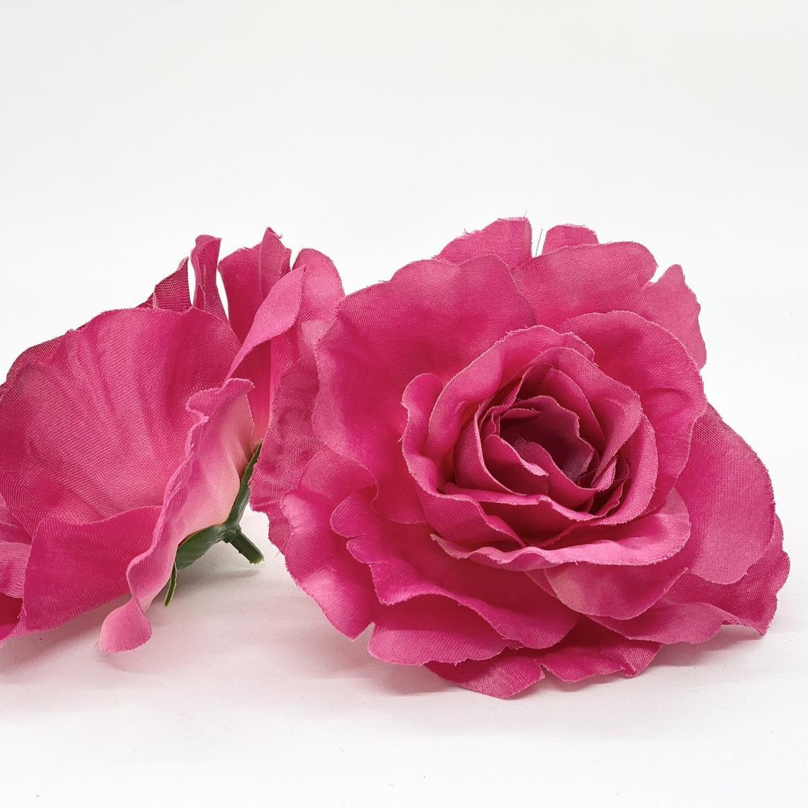 3.5" Large Open Fuchsia Rose Large Hot Pink Rose Fuchsia Silk Flower Fuchsia Artificial Flower Fuchsia Wedding Flower Fuchsia Party Flower