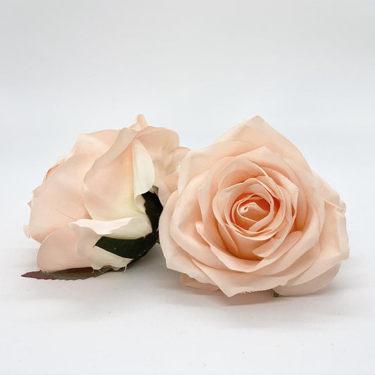 3.5" Peach Rose Peach Artificial Rose Light Peach Artificial Flower Wedding Dusty Peach Artificial Flower Peach Silk Flower Wedding Flower