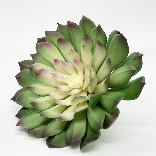 Large 6" Faux Succulent Plant Fake Succulent Decor Two Tone Succulent Favor Succulent Artificial Succulent Wall Green Succulent Echeveria