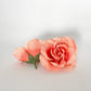 2" Burnt Orange Artificial Rose Rust Orange Rose Deep Orange Rose Boho Rose Orange Silk Flower Fall Silk Flower Fall Artificial Flower Crown