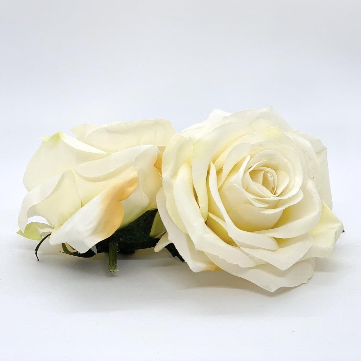 3.5" Artificial Light Yellow Rose Decor Silk Flower Rose Silk Flower Yellow Fake Yellow Rose Artificial Rose Head Yellow Wedding Flower