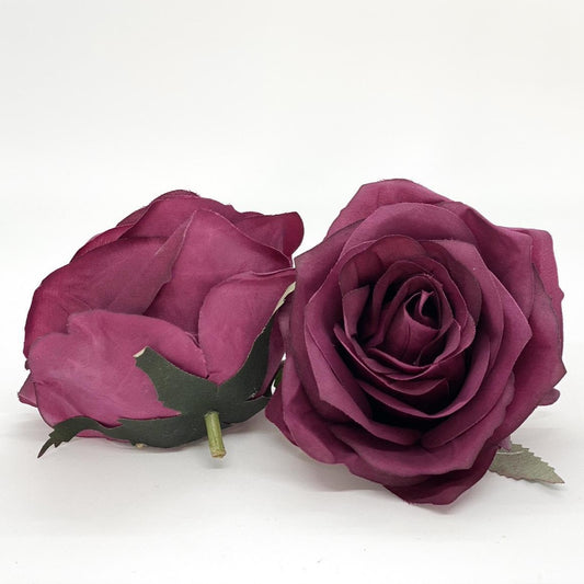 3.5" Burgundy Artificial Flower Burgundy Rose Burgundy Silk Flower Burgundy Wedding Flower Artificial Burgundy Flower Burgundy Floral Decor