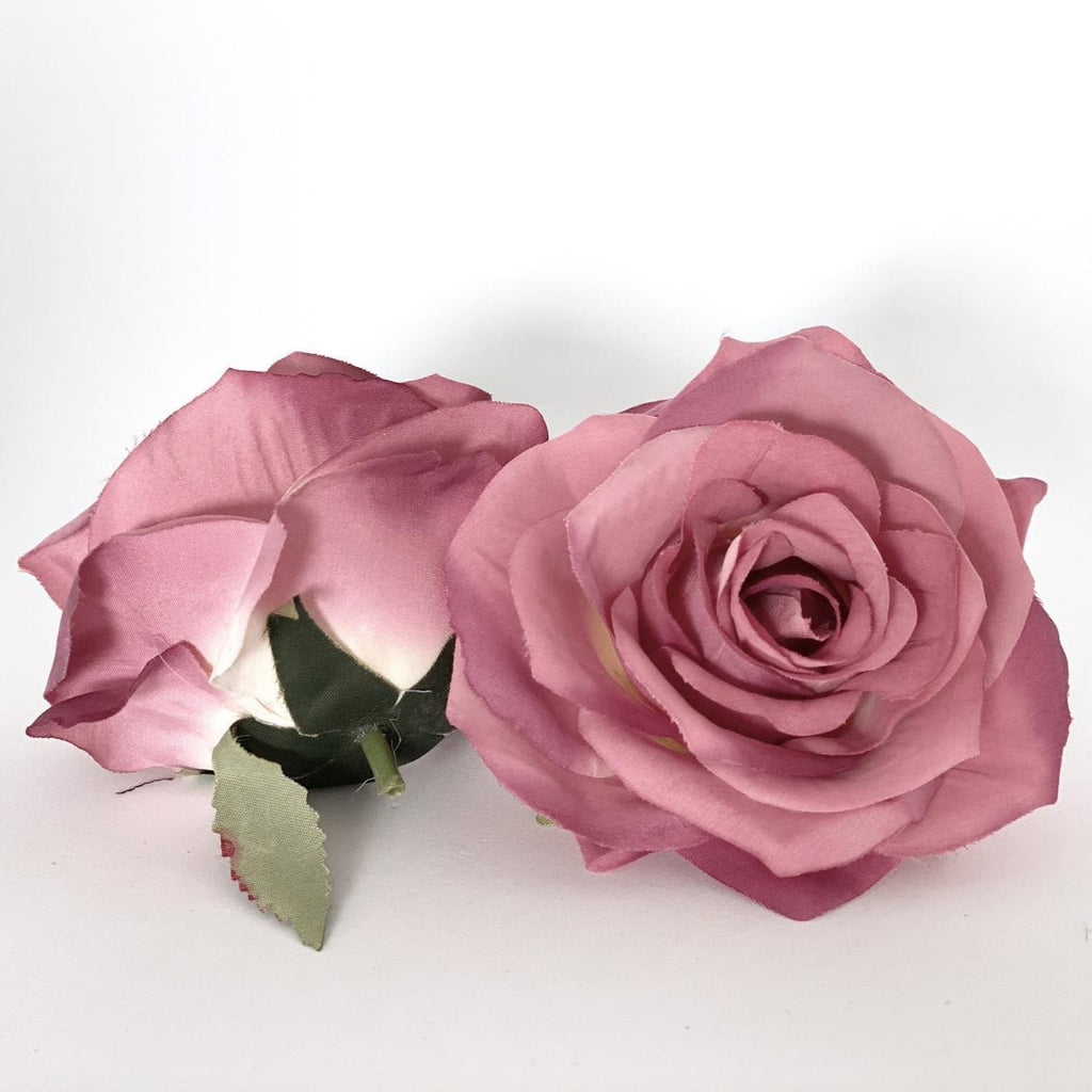 3.5" Artificial Purple Mauve Silk Flower Dusty Mauve Purple Rose Artificial Mauve Rose Mauve Wedding Flower Purple Pink Flower Wedding