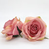 " Artificial Faded Red Rose Head Light Red Rose Red Silk Flower Red Wedding Flower Faded Red Flower Artificial Rose Head Red Floral