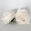 Ivory champagne artificial silk rose head for wedding floral arrangements