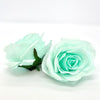 3" Artificial Aqua Mint Flower Aqua Artificial Rose Head Mint Artificial Flowers Turquoise Flower Crown Mint Wedding Decor Aqua Wedding