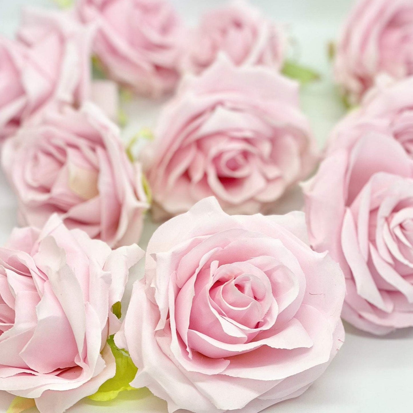 3.5" Light Pink Rose Flower Blush Pink Artificial Rose Soft Pink Artificial Flower Blush Faux Flower Blush Boho Wedding Decor Blush Pink