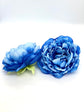 5" Royal Blue Peony Two Tone Peony Wedding Flower Fluffy Peony Flower Artificial Peony Bright Blue Wedding Flower Blue Peony Decor