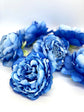 5" Royal Blue Peony Two Tone Peony Wedding Flower Fluffy Peony Flower Artificial Peony Bright Blue Wedding Flower Blue Peony Decor
