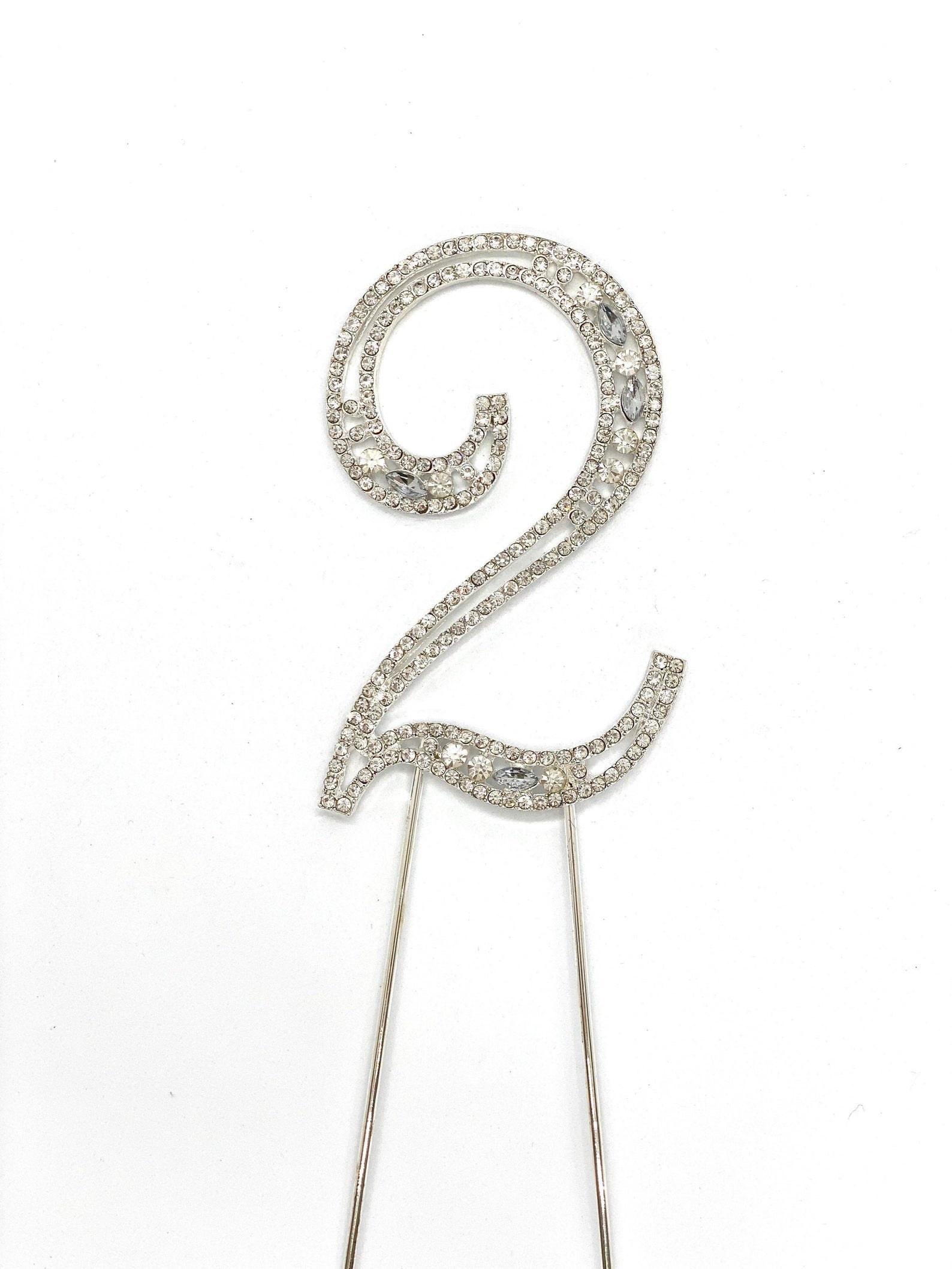 4" Rhinestone Number Cake Topper Rhinestone Cake Topper Rhinestone Birthday Number Cake Topper First Birthday Cake Number Second Birthday