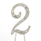 4" Rhinestone Number Cake Topper Rhinestone Cake Topper Rhinestone Birthday Number Cake Topper First Birthday Cake Number Second Birthday