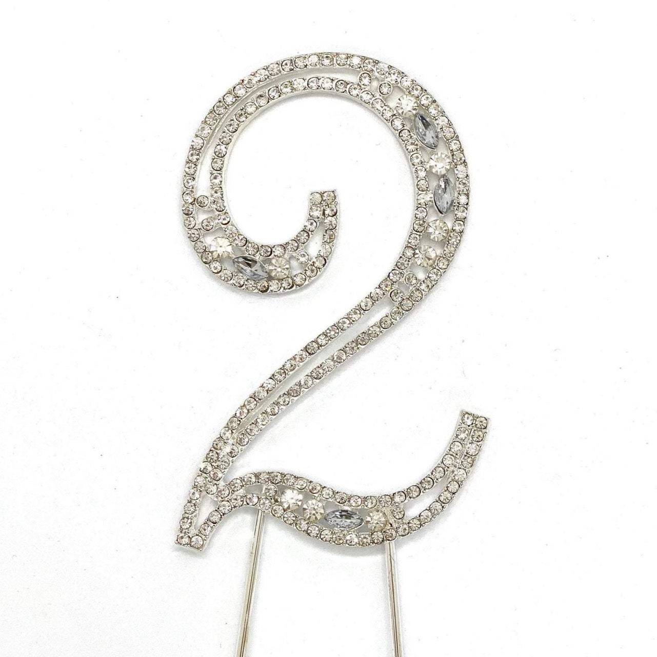 4" Rhinestone Number Cake Topper Rhinestone Cake Topper Rhinestone Birthday Number Cake Topper First Birthday Cake Number Second Birthday