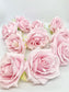 3.5" Light Pink Rose Flower Blush Pink Artificial Rose Soft Pink Artificial Flower Blush Faux Flower Blush Boho Wedding Decor Blush Pink