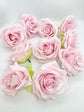 Soft pink artificial rose head for boho wedding floral arrangements