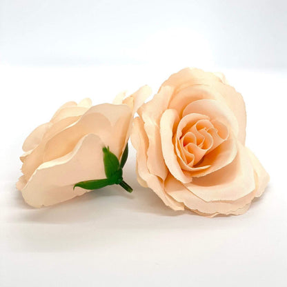 3.5" Peach Rose Peach Artificial Flower Soft Peach Wedding Decor Light Peach Silk Flower Wedding Peach Decor Orange Flower