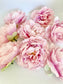 5" Light Pink Peony Two Tone Peony Wedding Flower Fluffy Peony Flower Artificial Peony Light Pink Wedding Flower Light Pink Peony Decor