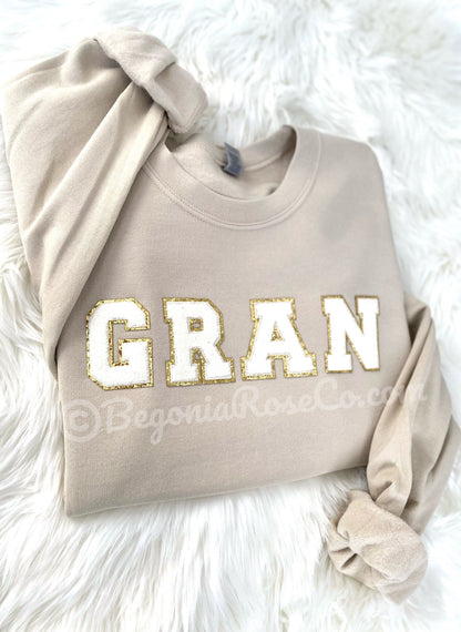 GRAN / NANA / GIGI / MIMI Patch Crewneck Sweatshirt