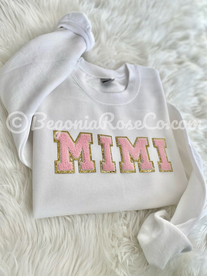 GRAN / NANA / GIGI / MIMI Patch Crewneck Sweatshirt
