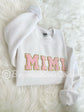 GRAN chenille patch crewneck sweatshirt white - grandma gift sweatshirt