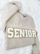 SENIOR letter patch sweatshirt grey - class of 2023 school gift for her