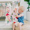 floral letter flower letter birthday girl photo shoot birthday photo prop first birthday photo prop 1st birthday party decor