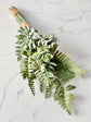 Artificial succulent bridal bouquet with twine wrap for boho and rustic weddings