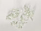 Artificial dusty miller accent set showing three sprigs per piece, perfect wreath filler greenery