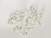 Set of 3 Artificial Frosted Dusty Miller Accent Flocked Dusty Miller Plant Faux Dusty Miller Greenery Faux Dusty Miller Sprig Flocked Leave