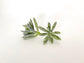 Profile view 2 inch fake succulent accent for DIY floral design and bouquet filler