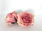 3.5" Artificial Faded Red Rose Head Light Red Rose Red Silk Flower Red Wedding Flower Faded Red Flower Artificial Rose Head Red Floral