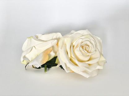 3.5" Artificial Light Yellow Rose Decor Silk Flower Rose Silk Flower Yellow Fake Yellow Rose Artificial Rose Head Yellow Wedding Flower