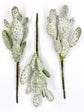 9.25" Artificial Cactus Pick Artificial Succulent Pick Faux Succulent Faux Cactus Decor Cacus Party Decor Frosted Cactus Light Green Cactus