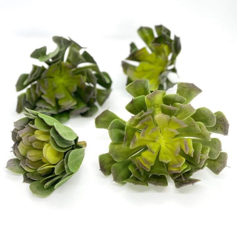 2.5", 3", 4", 4.25" Large Artificial Succulent Pick Large Succulent Terrarium Fake Succulent Planter Faux Succulent Wedding Succulent Decor