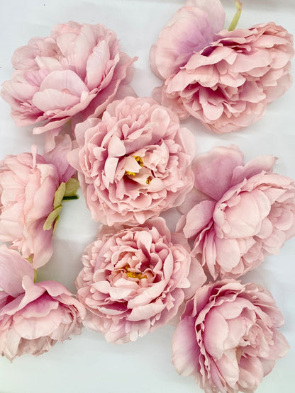 5" Light Pink Peony Two Tone Peony Wedding Flower Fluffy Peony Flower Artificial Peony Light Pink Wedding Flower Light Pink Peony Decor