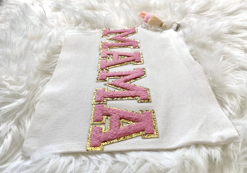 Large 9" x 11" MAMA Cosmetic Bag Mom Bag Organizer Diaper Bag New Mom Gift Baby Shower Gift Girl Mom Gift MAMA Life Large Zipper Pouch Bag