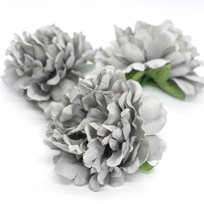 5" Gray Peony Head Artificial Grey Peony Wedding Flower Grey Wedding Flower Gray Wedding Decor Neutral Peony Flower Boho Wedding Flower Boho
