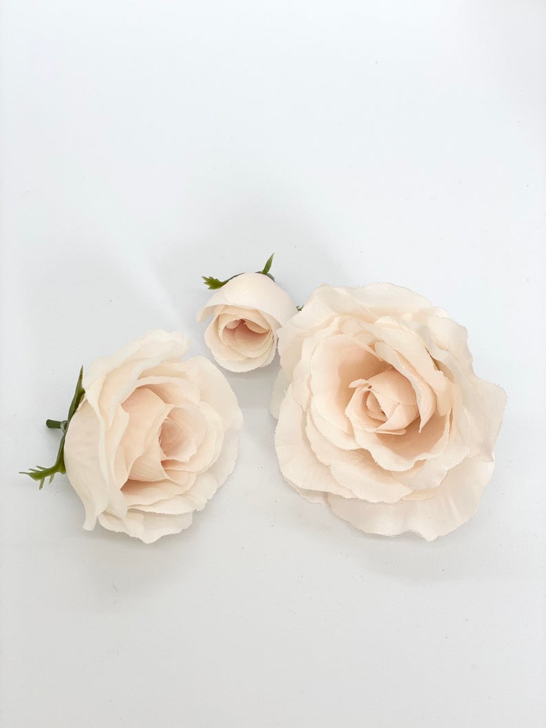 Blush Tea Rose Artificial Blush Rose Boho Wedding Flower Blush Silk Flower Blush Wedding Neutral Wedding Nude Wedding Neutral Flower Decor
